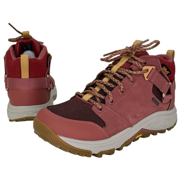 Teva Grandview GTX Wine Leather Womens Sneakers Size 7.5M - Picture 9 of 14